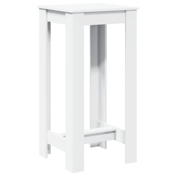 vidaXL Bar Table White Engineered wood Tall Durable Bar Table