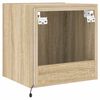 vidaXL TV Wall Cabinet Sonoma Oak Engineered Wood Compact
