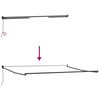 vidaXL Awning Manual Light gray 177.17" x 118.11" Polyester and metal