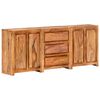 vidaXL Sideboard with 3 Drawers and 4 Doors Solid Wood