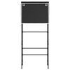 vidaXL Storage Rack Black Iron, non-woven fabric (100% polyester)