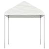 vidaXL Gazebo With Roof White Polyethylene, Galvanized Steel Large