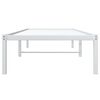 vidaXL Metal Bed Frame without Mattress White 29.5"x74.8"