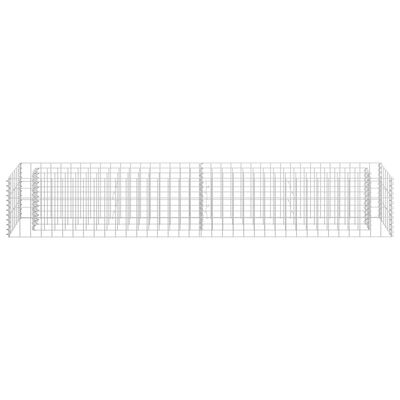 vidaXL Gabion Raised Bed Galvanized Steel 70.9"x11.8"x11.8"