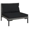 vidaXL Garden Lounge Set Dark Grey