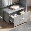 vidaXL Desk Concrete Grey 51.77 x 19.69 x 41.93 in Engineered Wood