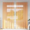 vidaXL Voile Curtains with Loops 2 pcs Orange 55.1x96.5"