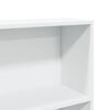 vidaXL Bookcase White Engineered Wood Bookcase Rectangular Modern