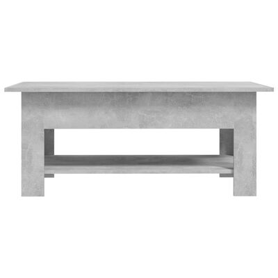 vidaXL Coffee Table Concrete Gray 40.2"x21.7"x16.5" Engineered Wood