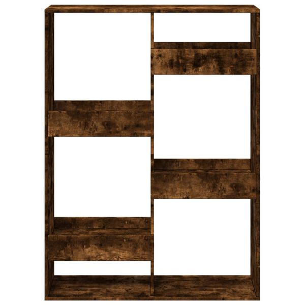 vidaXL Room Divider Smoked Oak Engineered Wood Room Divider Rectangular