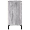 vidaXL Bedside Cabinet Set of 2 Grey sonoma Engineered wood, metal