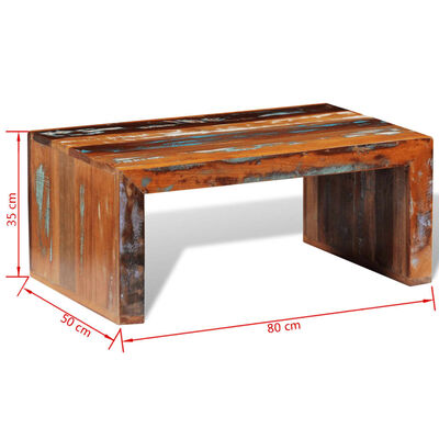 vidaXL Coffee Table Reclaimed Wood