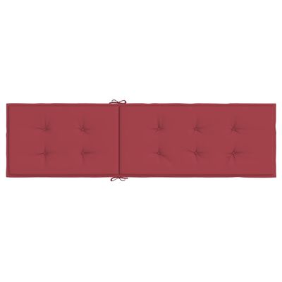 vidaXL Deck Chair Cushion Wine Red (29.5"+41.3")x19.7"x1.2"