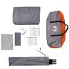 vidaXL Car Tent 4-Person Grey and Orange Waterproof