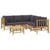 vidaXL Garden Lounge Set Dark Gray