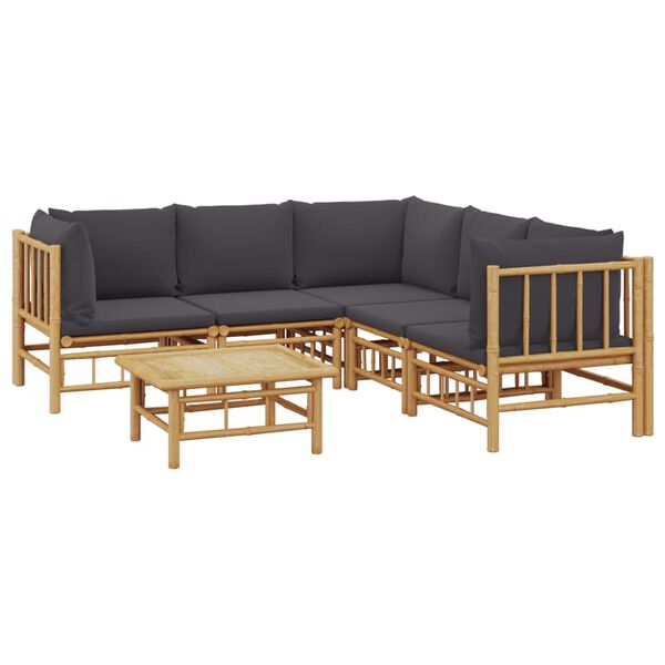 vidaXL Garden Lounge Set Dark Gray