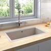 vidaXL Kitchen Sink Beige 79 x 50 x 31 cm Granite