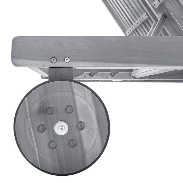 vidaXL Sunlounger Grey