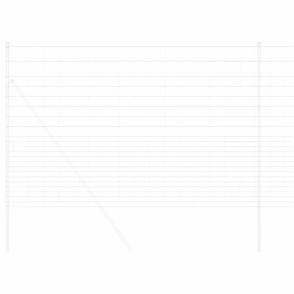 vidaXL Field Fence Silver 82.02 x 5.25 ft Galvanised steel