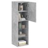 vidaXL TV Cabinet Concrete grey Engineered wood and glass TV Cabinet