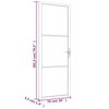 vidaXL Interior Door 29.9"x79.3" Black Matt Glass and Aluminum