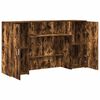 vidaXL Reception Desk Smoked Oak Engineered Wood Large Reception Desk