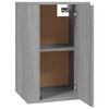 vidaXL Wall Mounted TV Cabinet Grey Sonoma Engineered wood Medium
