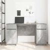 vidaXL Desk with Drawer Concrete grey 140 x 49 x 76 cm Engineered wood