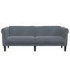 vidaXL Sofa Dark grey Velvet (100% polyester), plywood, solid wood