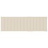 vidaXL Sunlounger Natural wood colour, Beige cushion Solid acacia wood