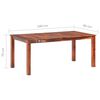 vidaXL Dining Table Honey Solid wood 70.9 in x 35.4 in x 29.9 in Durable