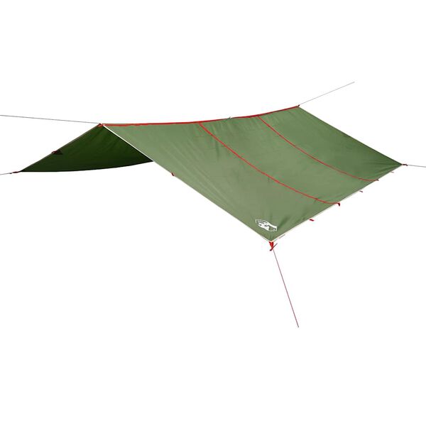 vidaXL Camping Tarp Green 165.4x173.2" Waterproof
