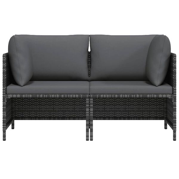 vidaXL Garden Sofa Grey
