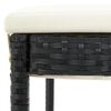 vidaXL Bar Stool Set of 4 Black