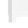 vidaXL Radiator Cover White 59.8"x7.5"x32.1" MDF