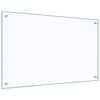 vidaXL Kitchen Backsplash Transparent 31.5"x19.7" Tempered Glass