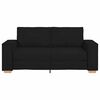 vidaXL 2-Seater Sofa Black 55.1 " Fabric