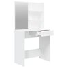 vidaXL Dressing Table White Engineered wood, acrylic Dressing Table