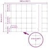 vidaXL Field Fence Gray 2.6'x 32.8'Steel