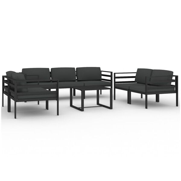 vidaXL Garden Lounge Set Anthracite