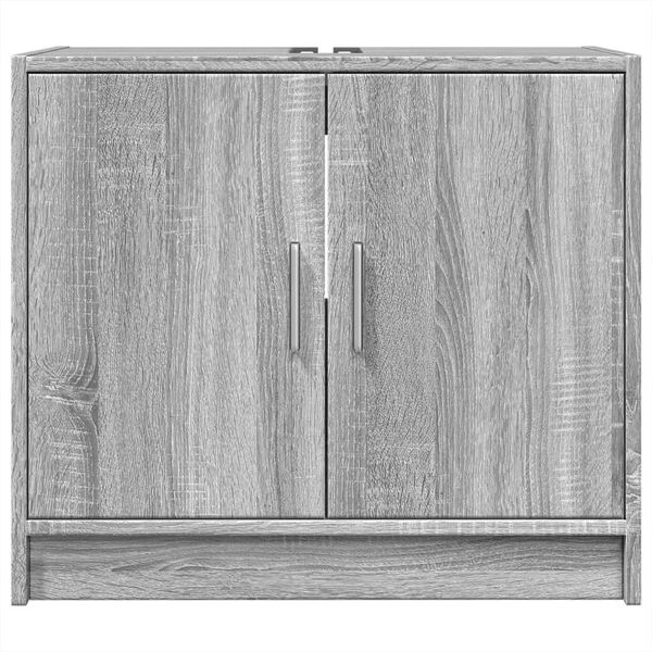 vidaXL Sink Cabinet Grey Sonoma Engineered wood Medium Sink Cabinet