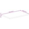 vidaXL Table Top Natural Mango Wood Solid Mango Wood 19.7x7.9 in