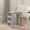 vidaXL Bar Table Concrete Grey Engineered wood Small Bar Table