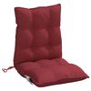 vidaXL Lowback Chair Cushion Set of 6 Wine Red