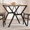 vidaXL Dining Table Leg Black Powder-coated steel Standard