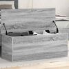 vidaXL Storage Box Grey Sonoma Engineered wood 35.4x13.8x13.8 in
