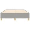 vidaXL Box Spring Bed Frame Light Gray Queen Fabric (US Only)