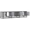 vidaXL TV Cabinet Gray Sonoma Engineered wood, Metal 70.9 in long
