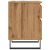 vidaXL Bedside Cabinet Artisan oak Engineered wood, Metal Standard