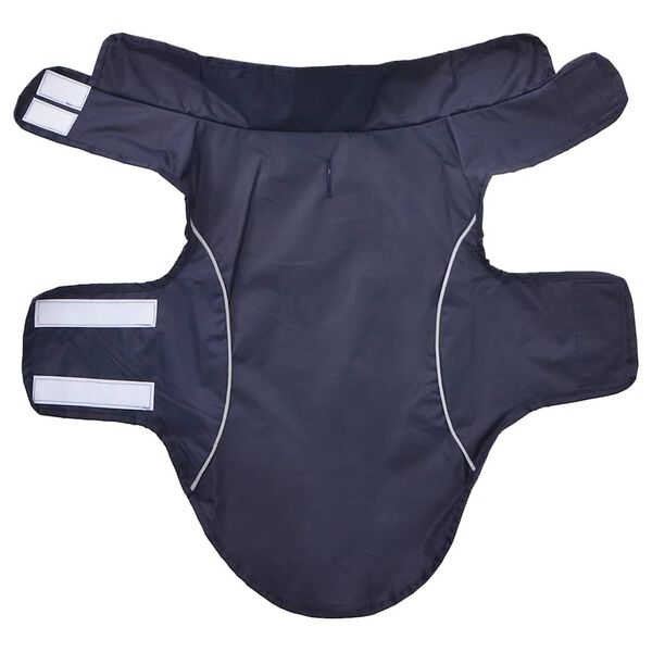 vidaXL Dog Raincoat Navy Blue Polyester XS Water-resistant materials